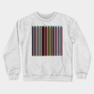 Red and green stripe pattern Crewneck Sweatshirt